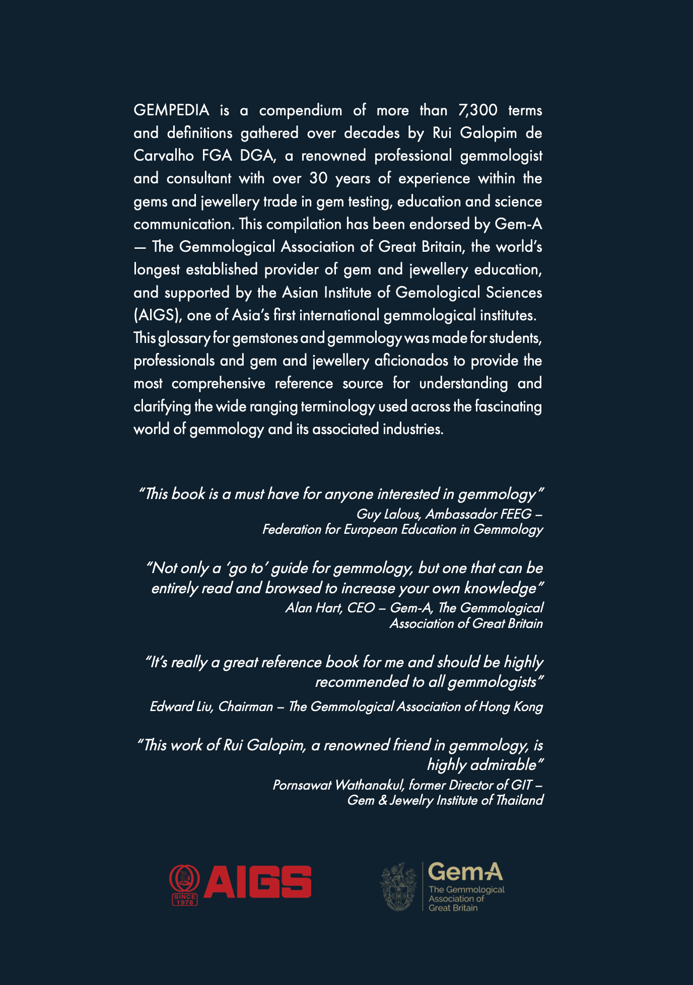 GEMPEDIA, A Comprehensive Glossary for Gemstones and Gemmology